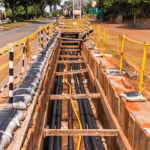 Underground armoured cables