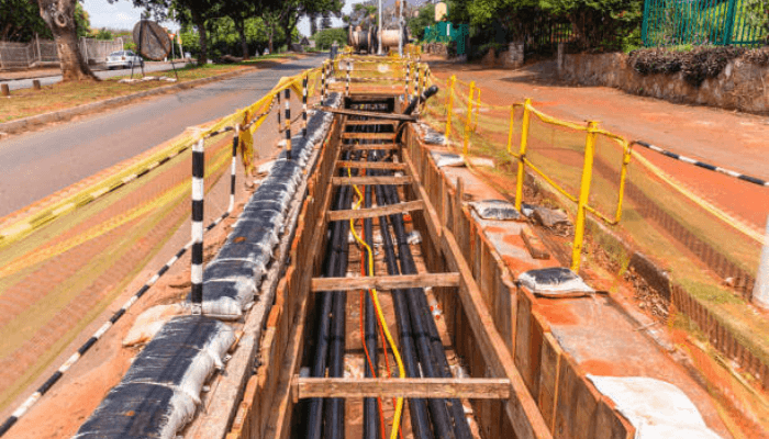 Underground armoured cables