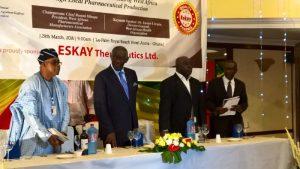 First right, Mr Okey Akpa, President WAPMA, third right, HE John Agyeman Kufour, Former Ghanaian President