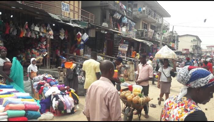 A market in Lagos