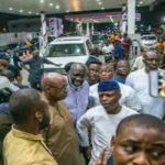 Yemi Osinbajo shares petrol in Lagos