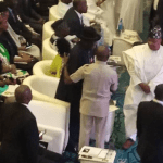 Drama as Oshiomhole attends Jonathan book launch