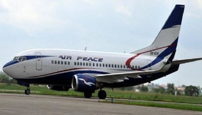An air peace airplane
