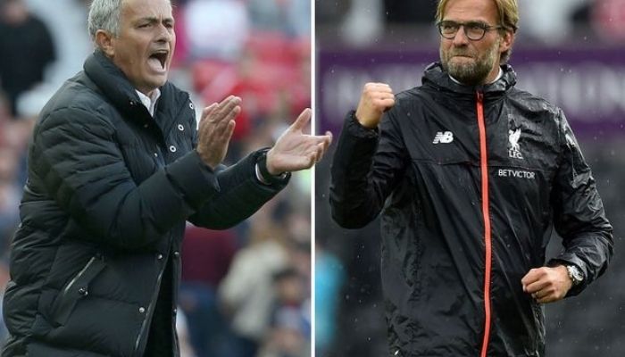 Jose mourinho and Jurden Klopp