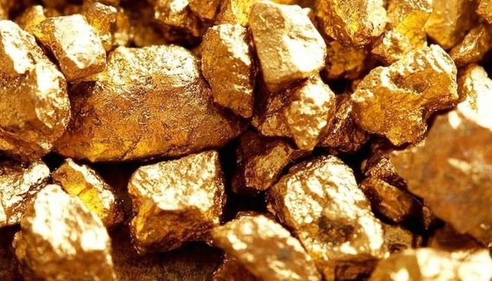 Gold rocks