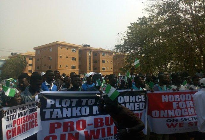 Mass protest at CCT against Onnoghen's trial