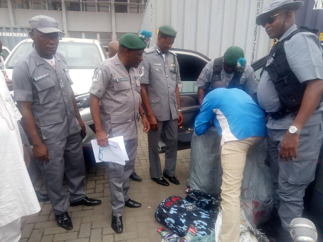 Nigeria Customs intercepts bales of police uniforms, tear gas nine days to election