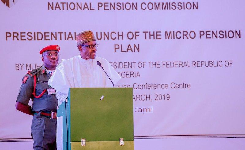 Buhari launches Micro Pension Plan to reach informal sector