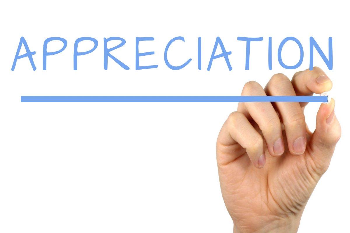 Appreciation in leadership
