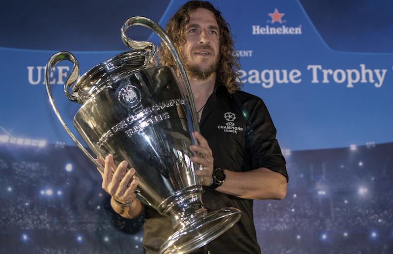 Football superstar Puyol confirms arrival for UEFA Champions League Trophy Tour