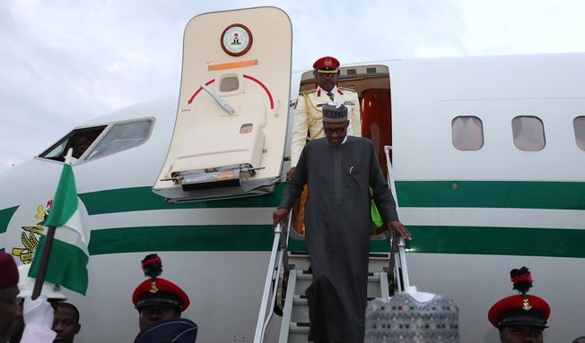 Buhari arrives Abuja after 10-day private visit to United Kingdom