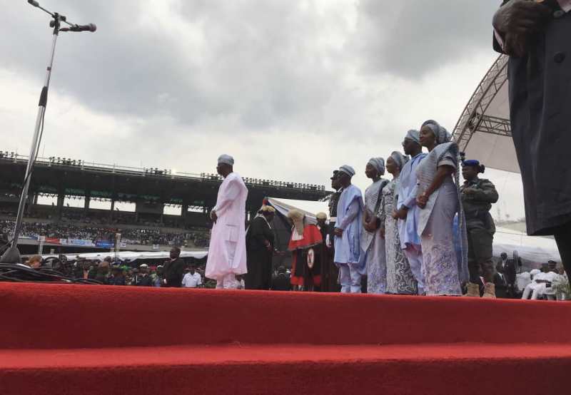 Ambode absent as Sanwo-Olu is sworn-in