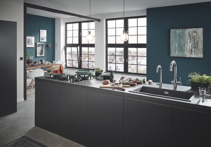 GROHE provides system solutions for kitchen sink work area