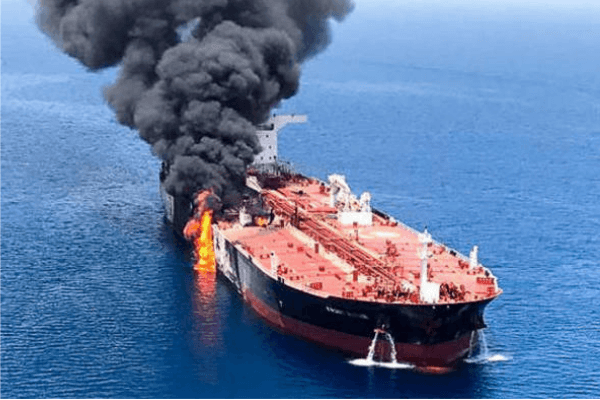 Oil prices jump after Gulf of Oman tanker attack