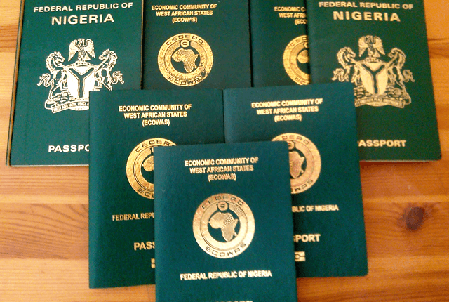 Nigerian passport.