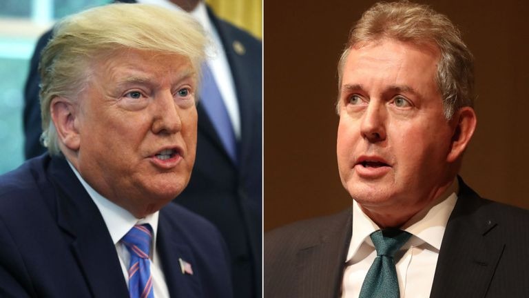 Trump renews attack on UK ambassador Kim Darroch