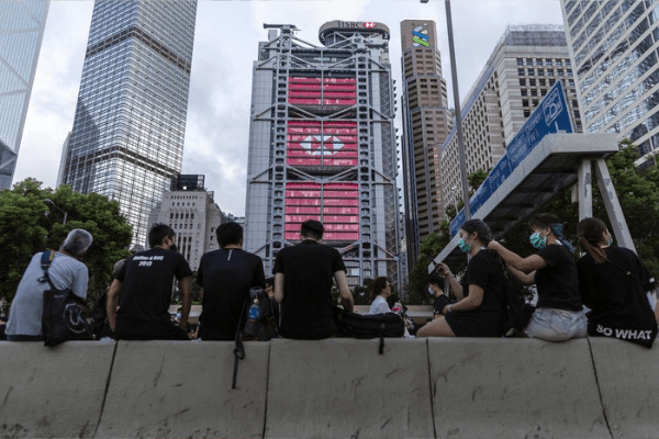 HSBC urges peaceful resolution to Hong Kong protests