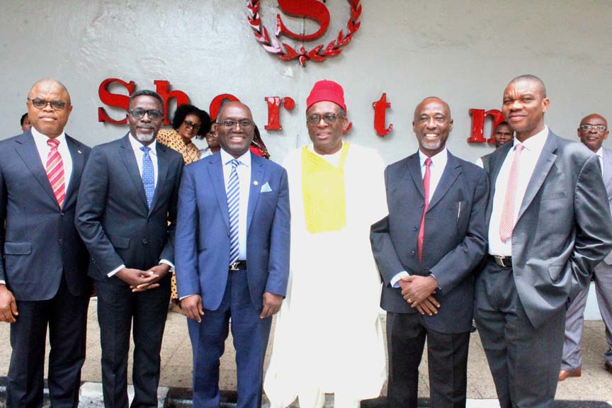 L-R: Tunji Adeniyi, a former Ekiti State commissioner for finance and economic development; Bicci Alli, acting executive chairman, Osun State Internal Revenue Service; Hamzat Ayodele Subair, executive chairman of Lagos Internal Revenue Service (LIRS), Blakey Ijezie, Managing Partner/CEO, Okwudili Ijezie & Co., Amechi Ebeledike and John Nejoh, CEO, Nejeed Consulting Limited, at the conference.