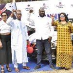Dangote gives four new cars to cement customers