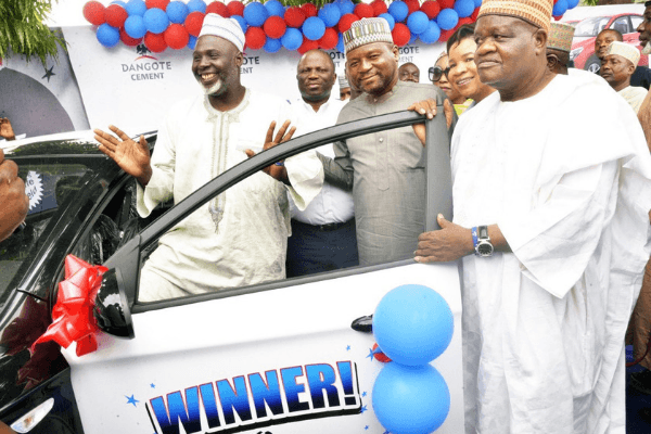 Dangote Cement promo produces two car winners in Kano, Abuja