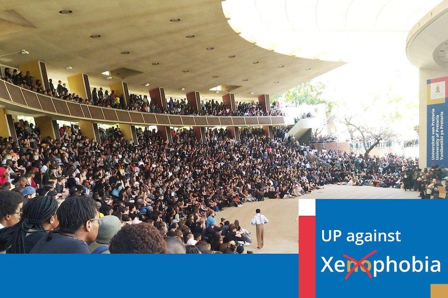 University of Pretoria students hold 2-hour vigil against xenophobic attacks