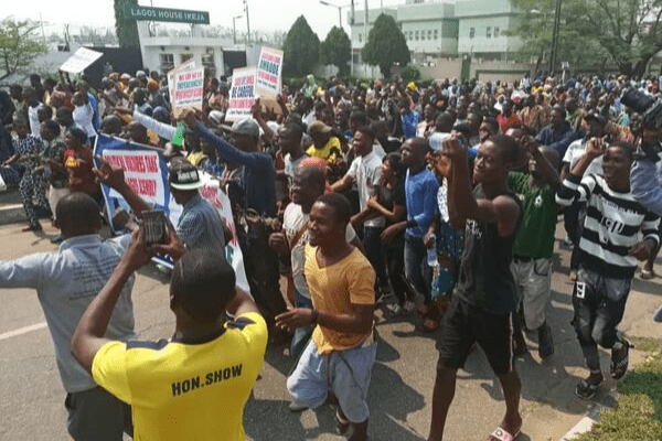 CSOs protest at Lagos Assembly, urge Sanwo-Olu to end crises in State’s tertiary Institutions