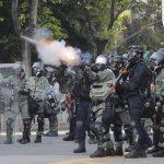 Hong Kong protester shot as violent clashes escalate