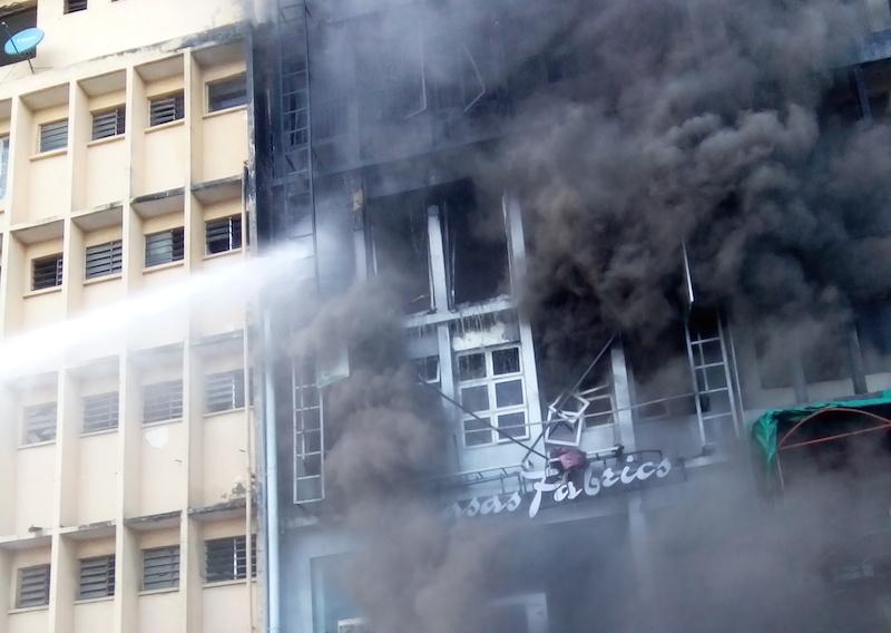 Fire razes property on Lagos Island