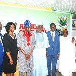 L-R: Odu'a Investment Company Directors: Seni Adio, company secretary; Abiola Ajayi, Segun Ojo, Olusola Akinwumi, chairman, Odu'a Group; Adewale Raji, GMD/CEO; Tajudeen Ola Bello and Dele Okeya at the 37th Annual General Meeting of Odu'a Investment Company Limited at the company’s headquarters, Cocoa House, recently.