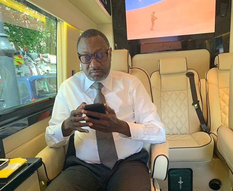 Femi Otedola in Starr Luxury Cars