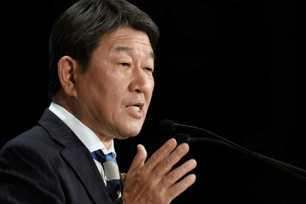 Japan’s foreign minister sees progress on end to US car tariffs