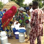 Women milk makers at a milk collection centre at Fasola community . Picture taken in 2017