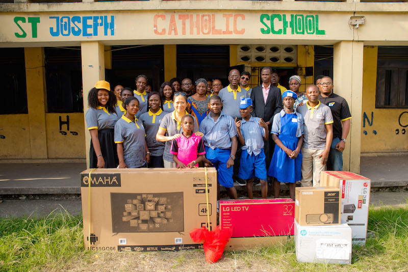 EY donates equipment to aid teaching, learning processes in St. Joseph Catholic School