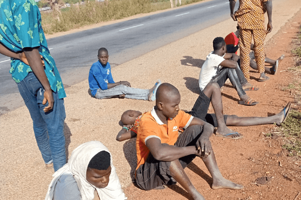 Stranded Illegal migrants