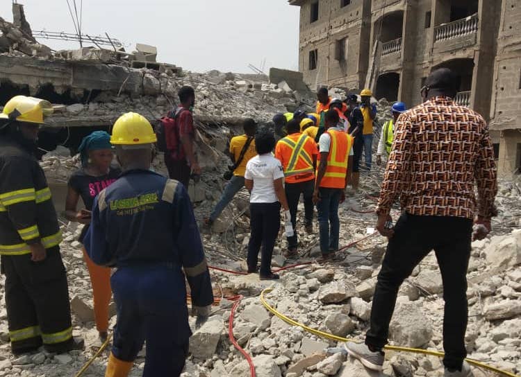 4 victims rescued as another building collapses in Lagos  
