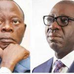 Obaseki warns Oshiomhole to steer clear of Edo APC primaries, submits nomination forms