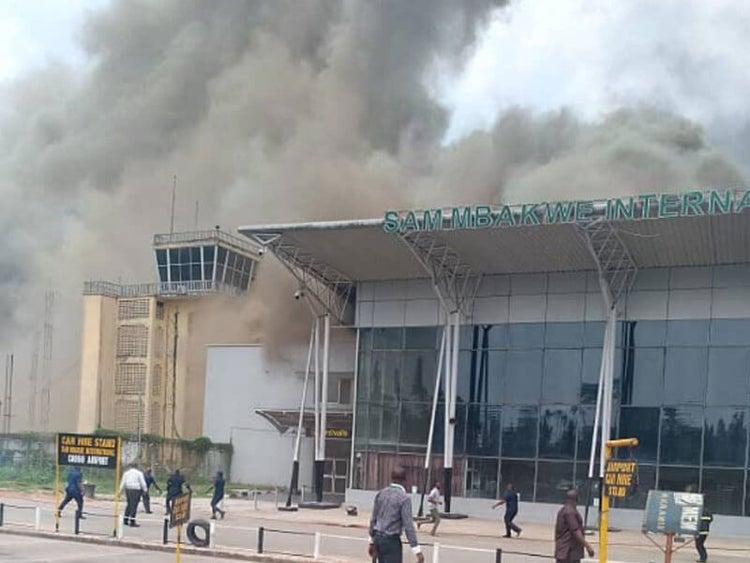 Fire engulfs bush around Owerri airport