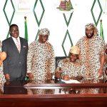 Governor Seyi Makinde on Tuesday signed the bill establishing the Oyo State Security Network Agency, code-named Operation Amotekun into law.