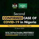 second case of coronavirus in Nigeria