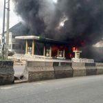 Fire guts NNPC Ogba filling station