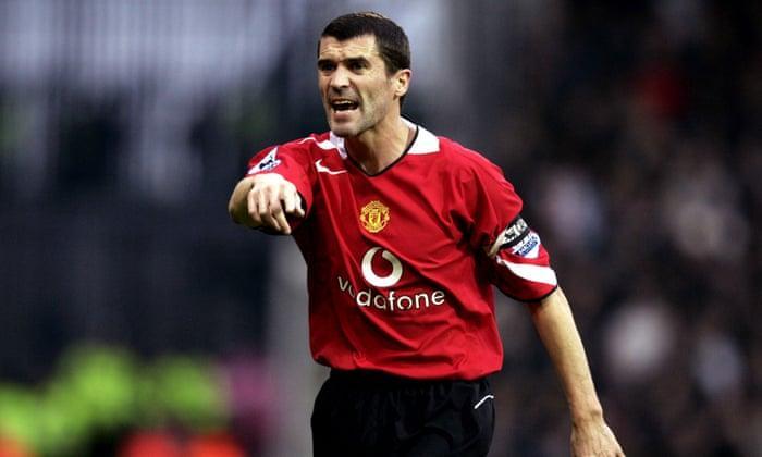 Ex-Manchester United captain Roy Keane kicks against players' wage cut