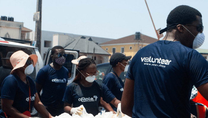 Avale Africa deploys its Covid-19 response strategy to provide food for Maroko community, Lekki