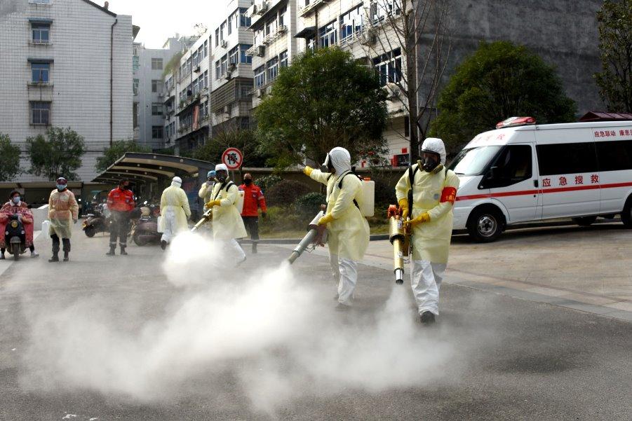 coronavirus disinfection of public places