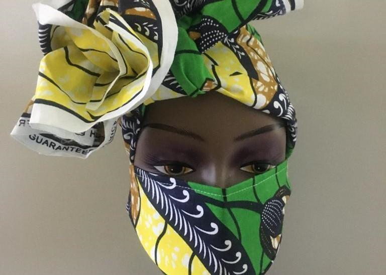 Garden City big ladies discover face mask fashion for COVID-19