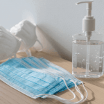 Hand sanitizers and face mask