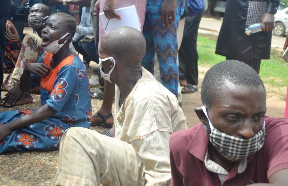 Oyo police parade kidnappers of Ibadan Islamic cleric twins.