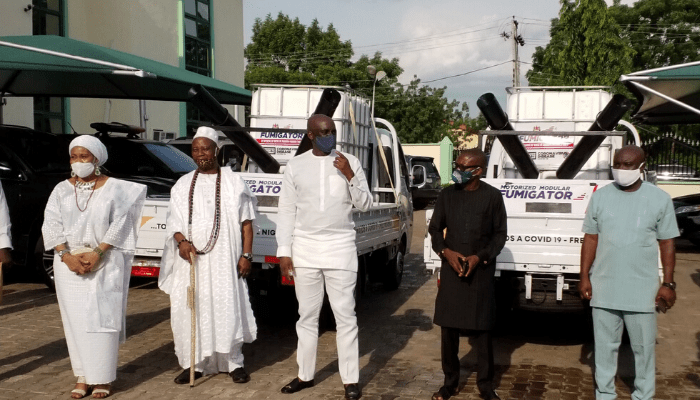 COVID-19: Ooni donates motorised fumigators to Delta