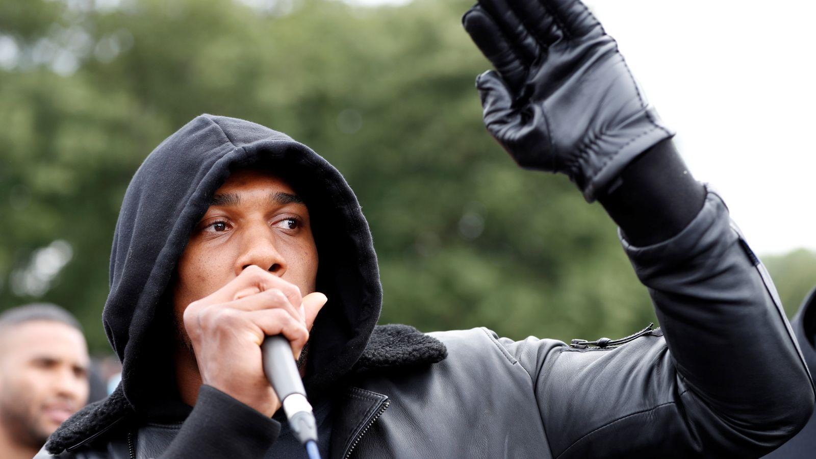Anthony Joshua describes racism as a pandemic
