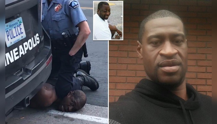 police kneeling on George Floyd's Neck