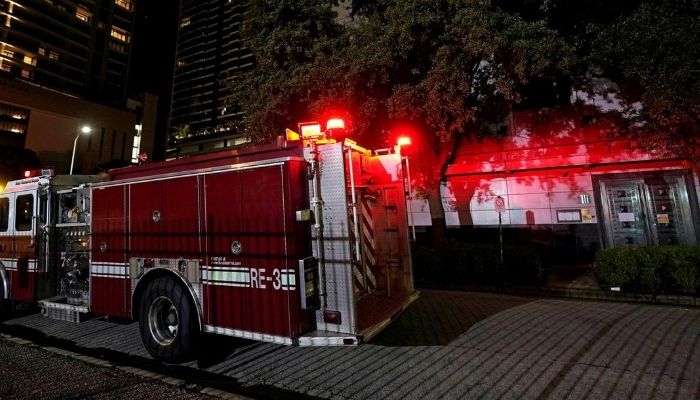 A Firetruck at Houston Consulate